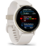 Часы GARMIN VIVOACTIVE 5 CREAM GOLD ALUMINUM BEZEL WITH IVORY CASE AND SILICONE BAND 11436