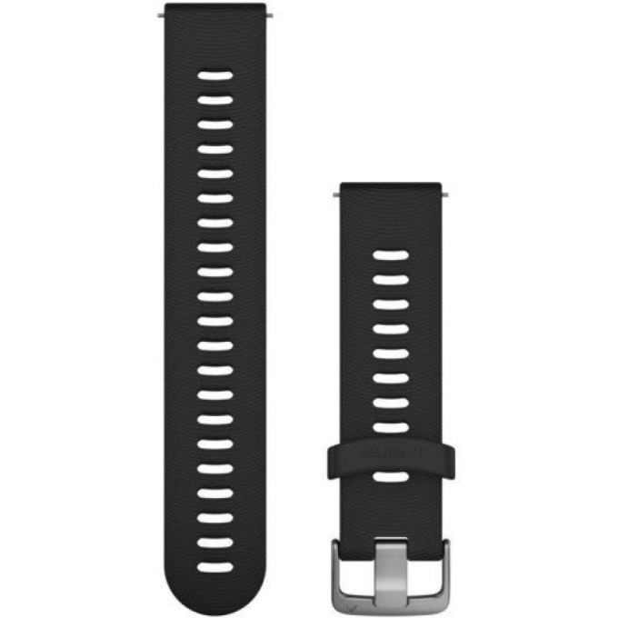 Ремешок GARMIN QUICK RELEASE BANDS (20 MM) BLACK WITH STAINLESS HARDWARE 11662
