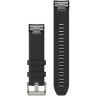 Ремешок сменный GARMIN QUICKFIT 22 WATCH BANDS BLACK SILICONE STRAP (SILVER) 11636