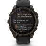 Смарт-часы GARMIN FENIX 8 – 47 мм, Solar Sapphire, титан с DLC-покрытием Carbon Gray и силиконовым ремешком черного/серого цвета 010-02906-11