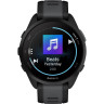 Смарт-часы GARMIN FORERUNNER 165 MUSIC, черный/сланцево-серый силиконовый ремешок 010-02863-30