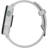 Смарт-часы GARMIN FORERUNNER 165 MUSIC, силиконовый ремешок цвета туманно-серый/белый камень 010-02863-31